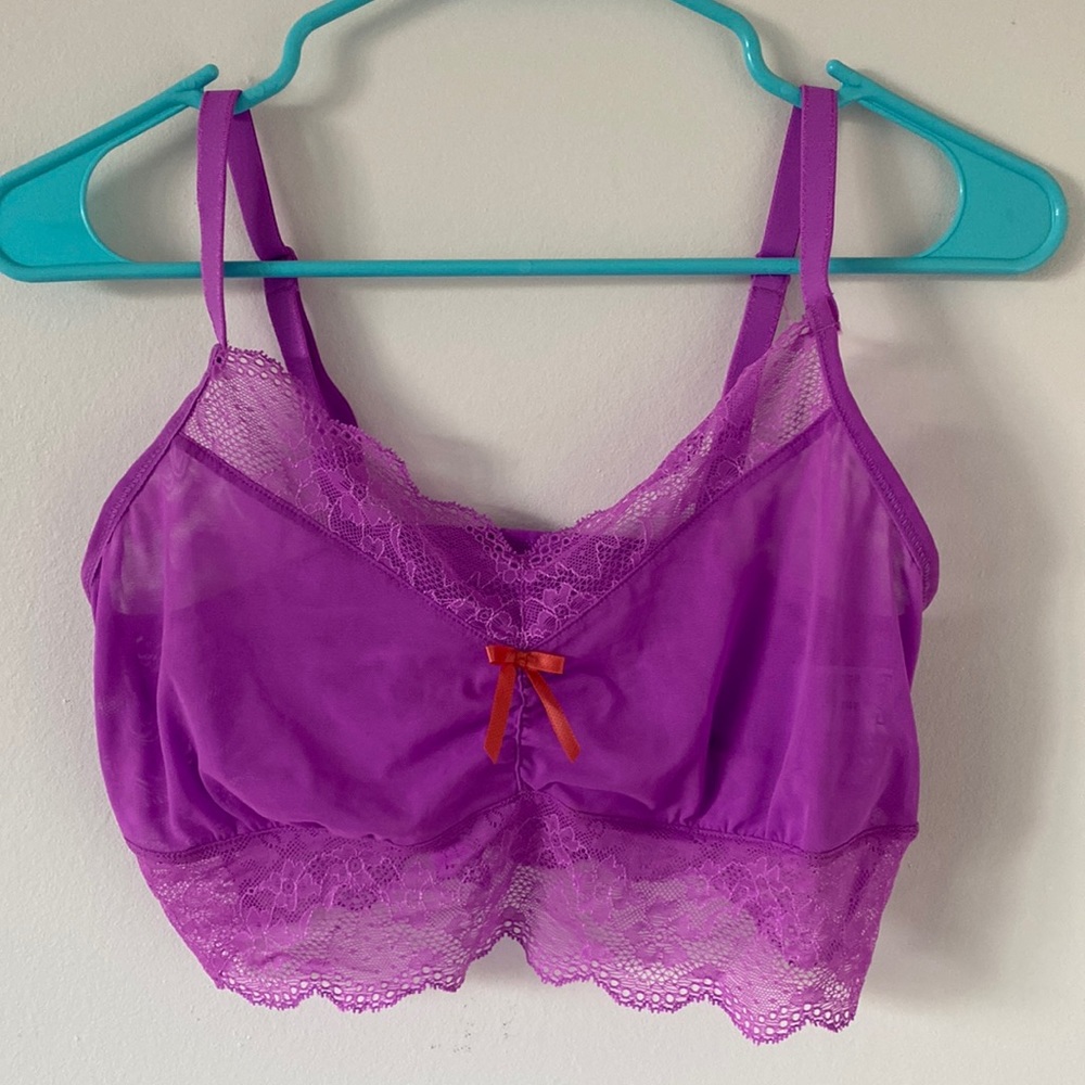 Purple Lace Bralette